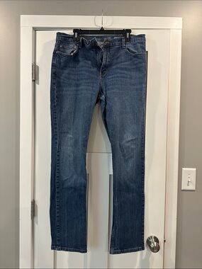 George Men’s Dark Blue Straight-Leg Jeans
